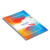 Kleurrijke moderne waterverven notitieboek (Rechterzijde)
