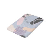 Kleurrijke moderne waterverven penseelstreken badmat (Gekanteld)