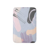 Kleurrijke moderne waterverven penseelstreken badmat (Voorkant Verticaal)