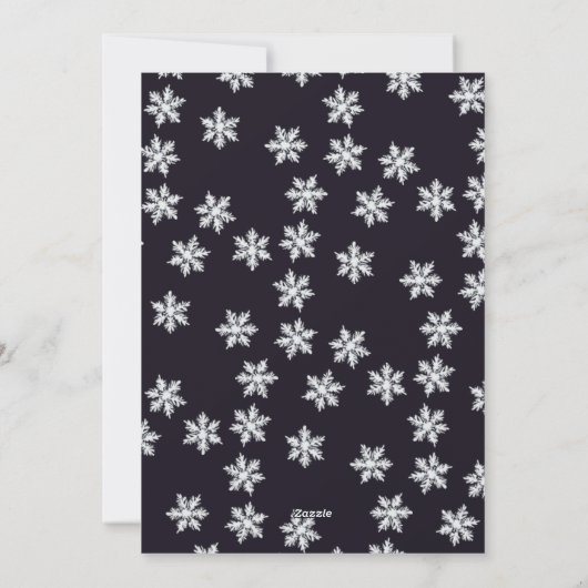 Kleurrijke moderne winterbomen Sneeuw Vrolijk Kers Feestdagenkaart (Achterkant)