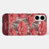 Kleurrijke Moeder Cadeau Anjer Bloem Naam Case-Mate iPhone Case (Achterkant (horizontaal))