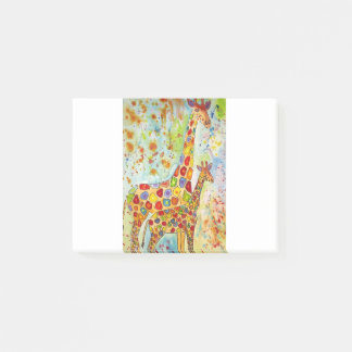 Kleurrijke moeder en Baby Giraffes Post-it® Notes