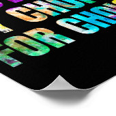 Kleurrijke moeder naar keuze voor feministisch rec poster (Hoek)