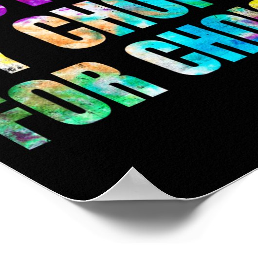 Kleurrijke moeder naar keuze voor feministisch rec poster (Hoek)