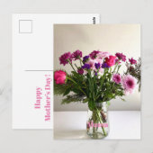 Kleurrijke Moederdag Mama Boeket + aangepaste opti Briefkaart (Voorkant / Achterkant)