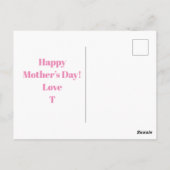 Kleurrijke Moederdag Mama Boeket + aangepaste opti Briefkaart (Achterkant)