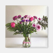 Kleurrijke Moederdag Mama Boeket + aangepaste opti Magneet (Voorkant)