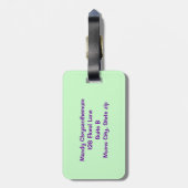 Kleurrijke Moeders Bloemen Chrysanten Bagagelabels (Achterkant verticaal)