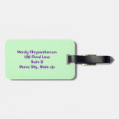 Kleurrijke Moeders Bloemen Chrysanten Bagagelabels (Achterkant horizontaal)