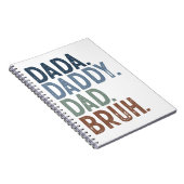 KLEURRIJKE MOEDIGE DADA PAPPIE PAA FEESTDAG VOOR D NOTITIEBOEK (Rechterzijde)