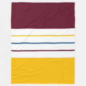Kleurrijke moerbes Amber Herfst Stripes Fleece Deken (Voorkant)