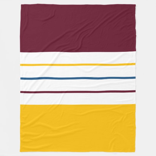 Kleurrijke moerbes Amber Herfst Stripes Fleece Deken (Voorkant)