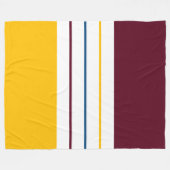 Kleurrijke moerbes Amber Herfst Stripes Fleece Deken (Voorkant (Horizontaal))