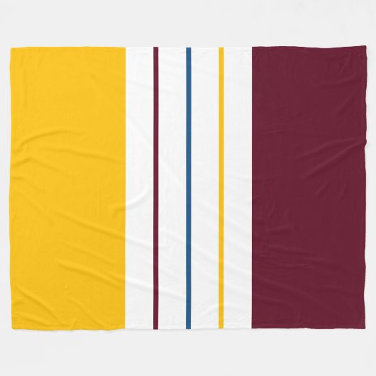 Kleurrijke moerbes Amber Herfst Stripes Fleece Deken (Voorkant (Horizontaal))