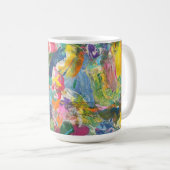 Kleurrijke Mok Esthetische Abstracte Tea Coffee Cu (Voorkant rechts)