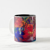 Kleurrijke Mok Hippie Tie Dye Groovy Coffee Mok (Voorkant links)