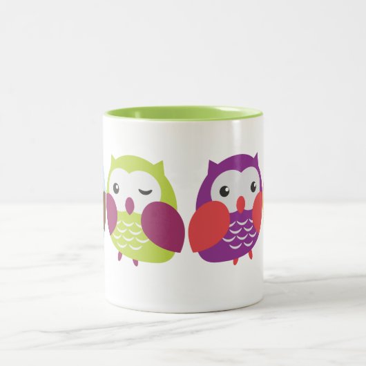 Kleurrijke Mok van Owl (Center)