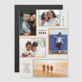Kleurrijke Momenten Vakantiefoto Magnetische Kaart Magnetische Uitnodiging (Voorkant / Achterkant)