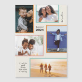 Kleurrijke Momenten Vakantiefoto Magnetische Kaart Magnetische Uitnodiging (Voorkant)