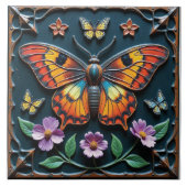 kleurrijke monarch tegeltje (Voorkant)