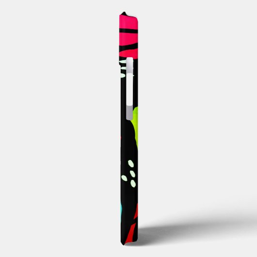 kleurrijke Monarch Vlinder Telefoon Case roze blau (Achterkant / Links)