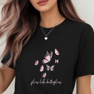 Kleurrijke Monarch Vlinders Lente/Zomer Gra Tri-Blend Shirt