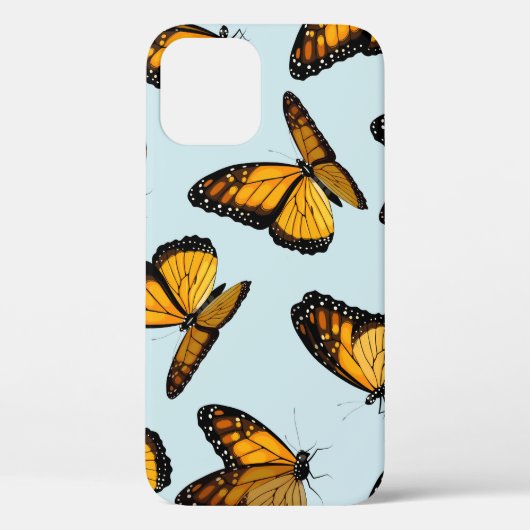 Kleurrijke monarchvlinders illustratie Case-Mate iPhone case (Achterkant)