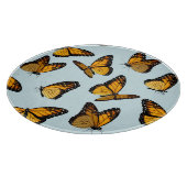 Kleurrijke monarchvlinders  illustratie snijplank (Hoek)