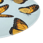 Kleurrijke monarchvlinders  illustratie snijplank (Hoek)