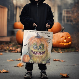 Kleurrijke Monster Halloween Snoep Tote Bag