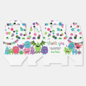 Kleurrijke Monster Mash Halloween Verjaardag Bedan Bedankdoosjes (Ongevouwen)