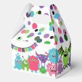 Kleurrijke Monster Mash Halloween Verjaardag Bedan Bedankdoosjes (Achterkant)