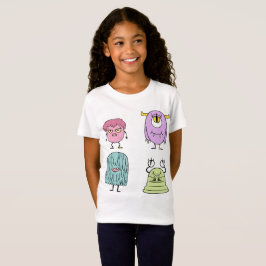 Kleurrijke Monster Set – Grappig Cartoon Monster O T-shirt