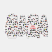 Kleurrijke Monster Trucks Racing Kids Verjaardagsf Bedankdoosjes (Uitgevouwen)