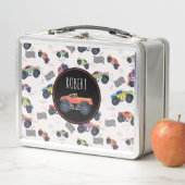 Kleurrijke Monster Trucks Racing Kinder aangepaste (In situ)