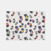 Kleurrijke Monster Trucks Racing Patroon Fleece Deken (Voorkant (Horizontaal))