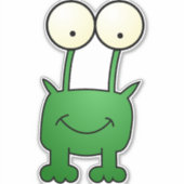 Kleurrijke monster vinyl sticker (Voorkant)