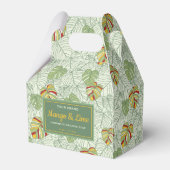 Kleurrijke Monstera bladeren Retro Bath Product Bo Bedankdoosjes (Voorkant Zijde)