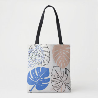 Kleurrijke Monstera Leaf Pattern Canvas tas