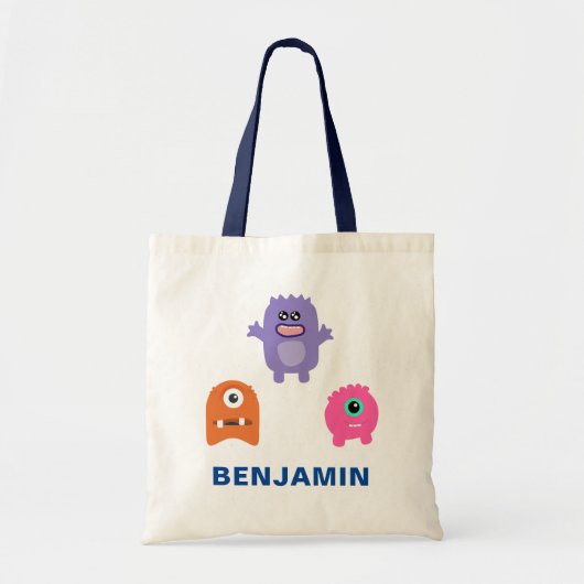 Kleurrijke Monsters Kinderen Tote Bag (Voorkant)