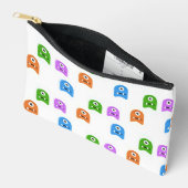 Kleurrijke monsters op wit etui (Open)