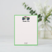 Kleurrijke Monstertrucks Racende Kinderen Aangepas Bedankkaart (Staand voorkant)