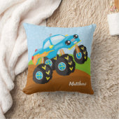 Kleurrijke monsterwagen kussen (Deken)