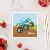 Kleurrijke monsterwagen servet (Insitu)