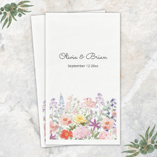 Kleurrijke Mooie Bloemen Bloemenkwekerij Persoonli Servet