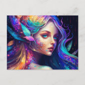 Kleurrijke mooie Fairy Briefkaart (Voorkant)