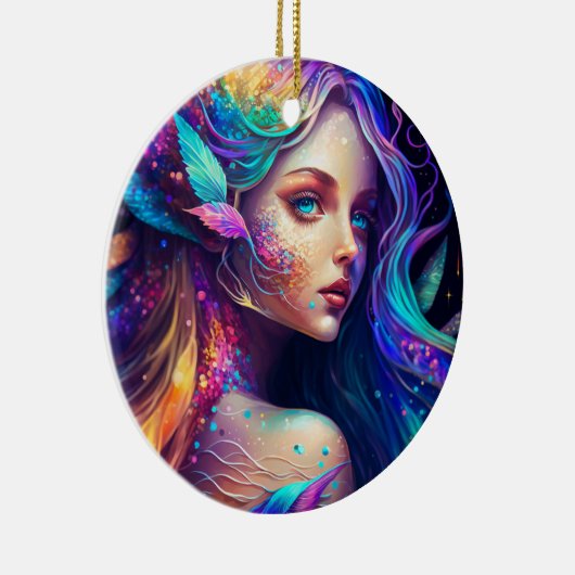 Kleurrijke mooie Fairy Keramisch Ornament (Rechts)