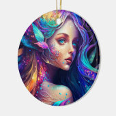 Kleurrijke mooie Fairy Keramisch Ornament (Links)