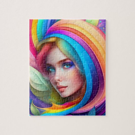 Kleurrijke mooie Fairy Legpuzzel (Verticaal)