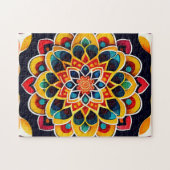 Kleurrijke mooie Mandala Legpuzzel (Horizontaal)